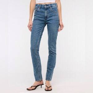 Abercrombie & Fitch Blue High-Rise Jeans 27 Long